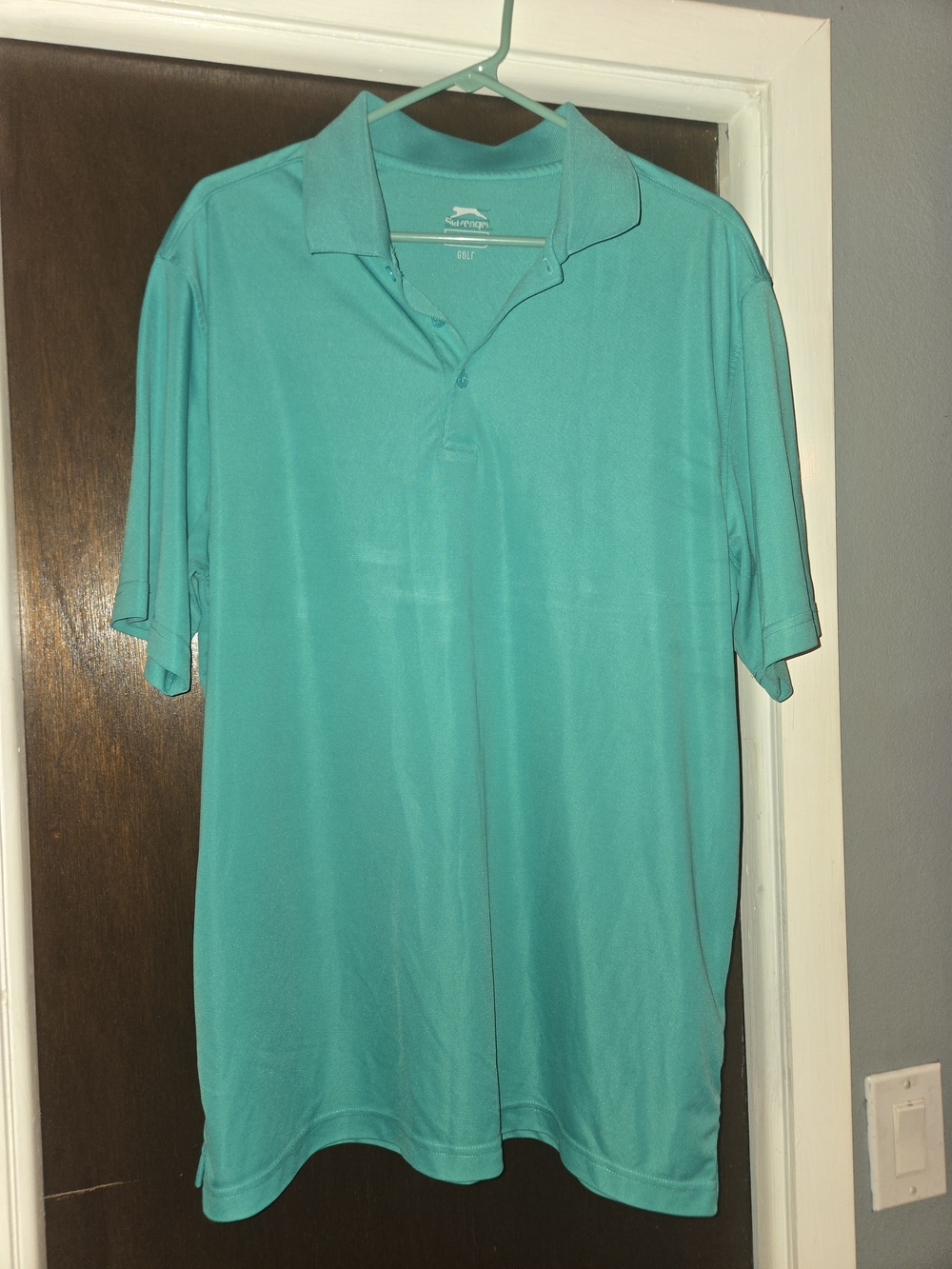 Slazenger Men's Teal Green Performance Polo